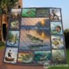 Gone Fishing Quilt Blanket Vq06  Quilt
